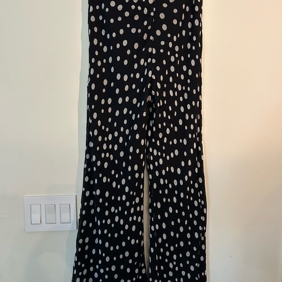 Carlisle Silk Chiffon Polka Dots Pants. Women’s 8. Rhinestone Buckle. Lined. - Picture 5 of 11